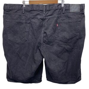 Levi's Strauss 469 Black Denim Shorts Mens Size W52 90's Styling Loose Fit